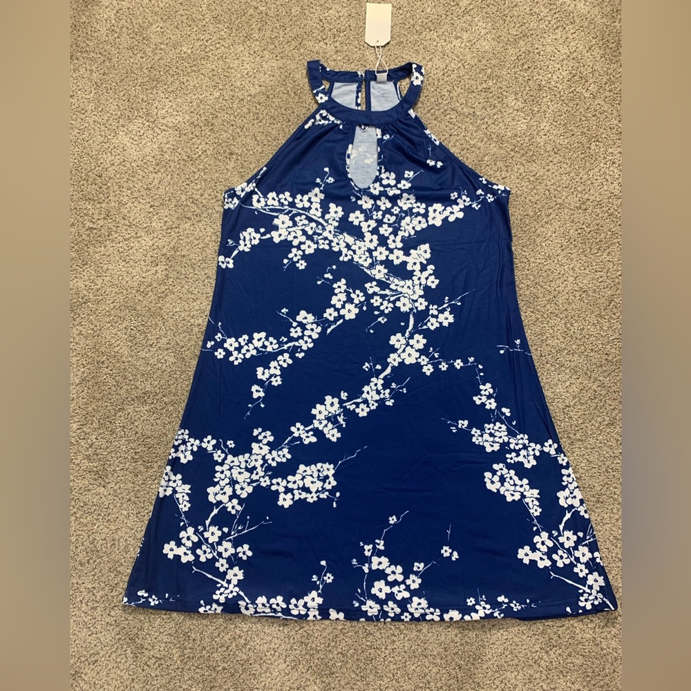 COPY - New Blue Floral Summer Dress